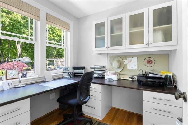 Home Office, Interior, Wood Texture Flooring
