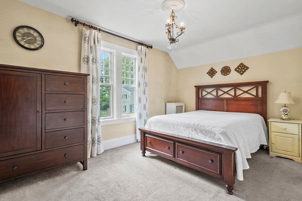 Bedroom, Chandelier, Interior