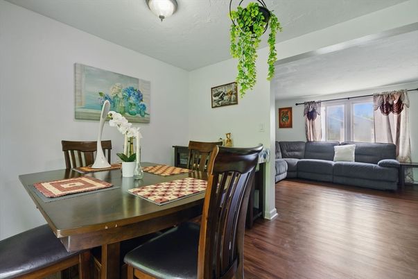 Dining room, Interior, Wood Texture Flooring