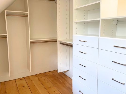 Interior, Walk-in Closets, Wood Texture Flooring