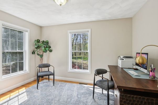 Home Office, Interior, Wood Texture Flooring
