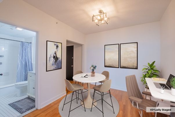 Dining room, Interior, Wood Texture Flooring