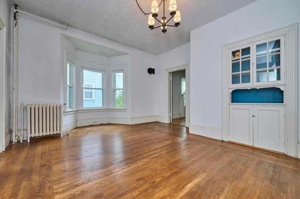 Chandelier, Empty room, Interior, Wood Texture Flooring