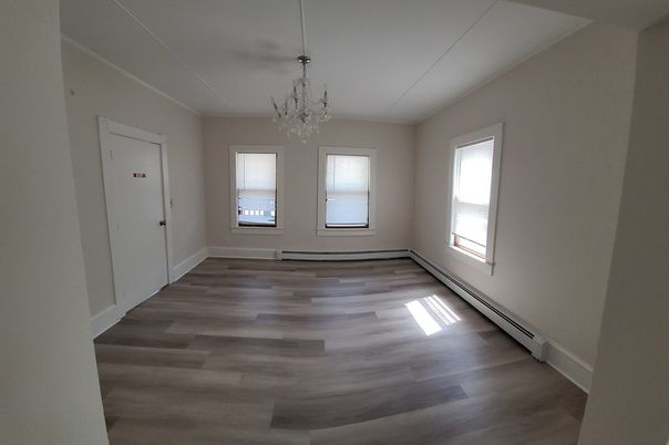 Chandelier, Empty room, Interior, Wood Texture Flooring