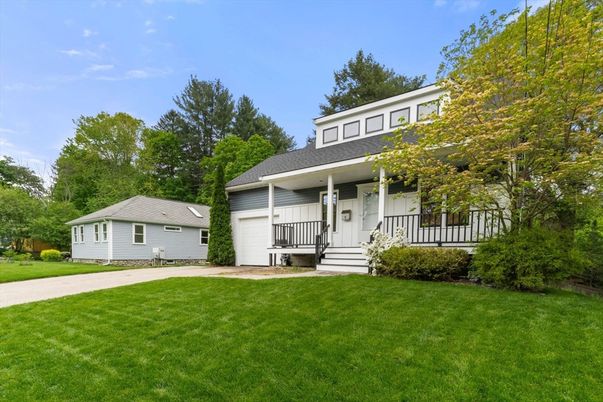 Attached, Backyard, Exterior, Facade, Farmhouse