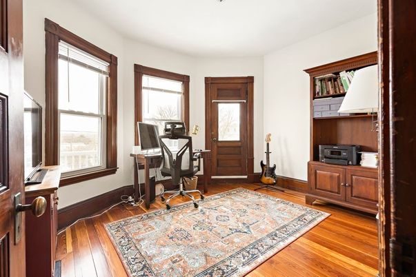 Home Office, Interior, Wood Texture Flooring