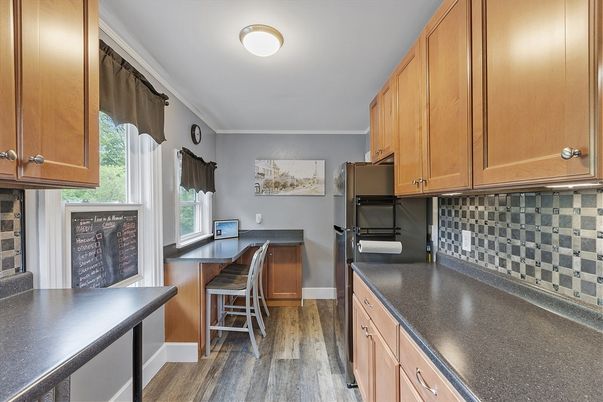 Interior, Kitchen, Wood Texture Flooring
