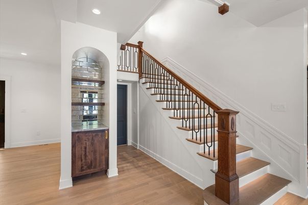 Interior, Recessed Lighting, Wood Texture Flooring