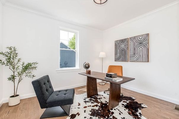 Home Office, Interior, Wood Texture Flooring