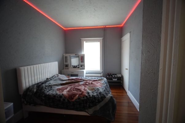 Bedroom, Interior, Wood Texture Flooring