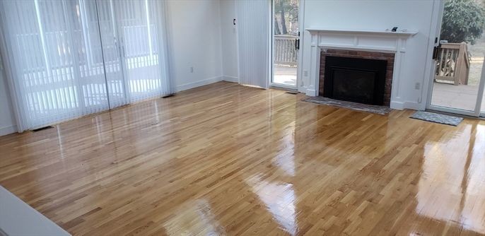 Empty room, Fireplace, Interior, Wood Texture Flooring