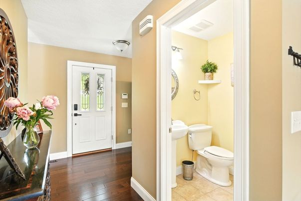 Bathroom, Interior, Wood Texture Flooring
