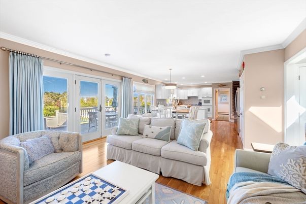 Interior, Kitchen, Living room, Pendant Lights, Recessed Lighting, Stainless Steel Appliances, Wood Texture Flooring