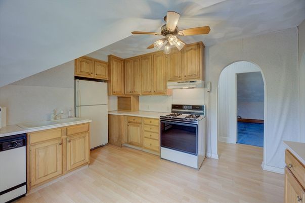 Interior, Kitchen, Wood Texture Flooring