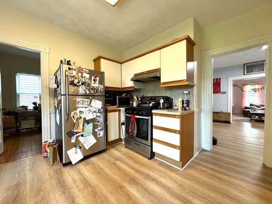 Interior, Kitchen, Wood Texture Flooring