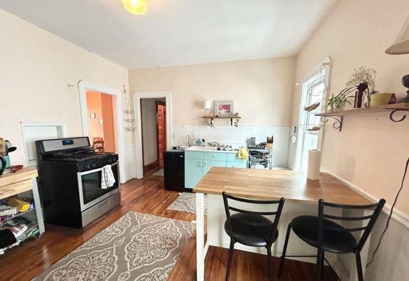 Interior, Kitchen, Wood Texture Flooring