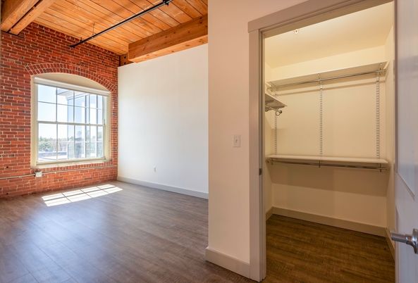 Empty room, Interior, Stone Walls, Wooden Beams, Wooden Ceilings, Wood Texture Flooring
