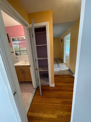 Bathroom, Interior, Wood Texture Flooring