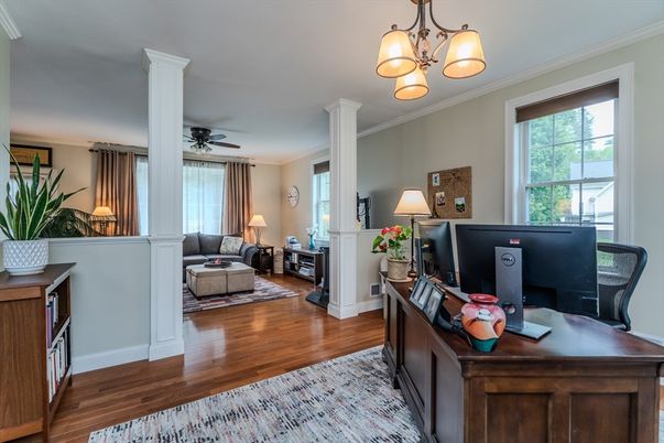 Home Office, Interior, Wood Texture Flooring
