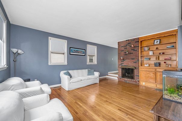 Fireplace, Interior, Stone Walls, Wood Texture Flooring