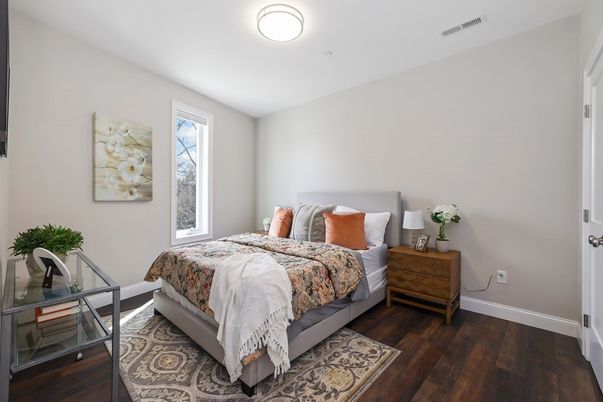 Bedroom, Interior, Wood Texture Flooring