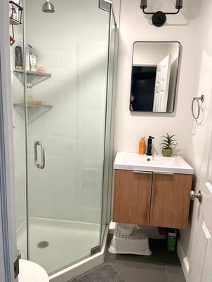 Bathroom, Glass Shower, Interior
