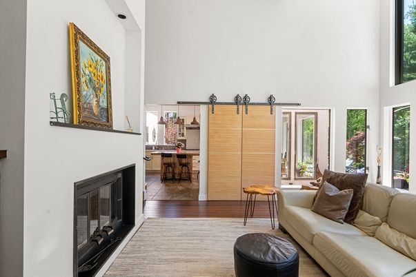Fireplace, Interior, Living room, Wood Texture Flooring
