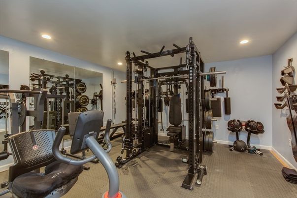 Fitness Equipment, Gym, Interior, Recessed Lighting