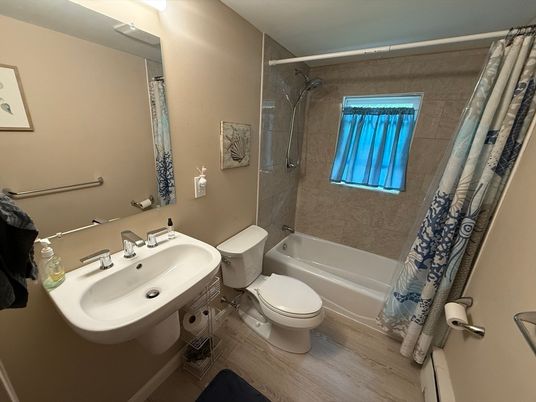 Bathroom, Interior, Wood Texture Flooring