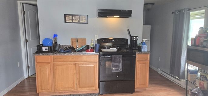 Interior, Kitchen, Wood Texture Flooring