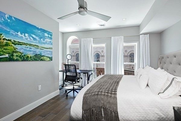 Bedroom, Home Office, Interior, Recessed Lighting, Wood Texture Flooring