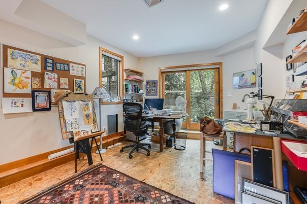 Home Office, Interior, Recessed Lighting