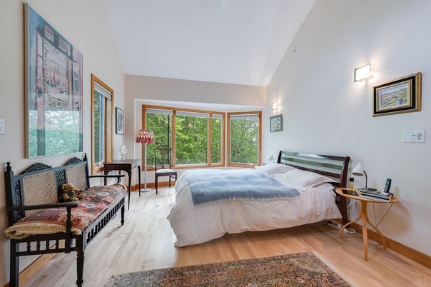 Bedroom, Interior, Wood Texture Flooring