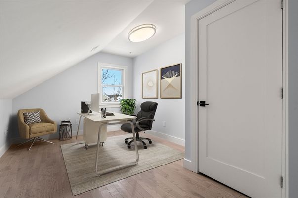 Home Office, Interior, Wood Texture Flooring
