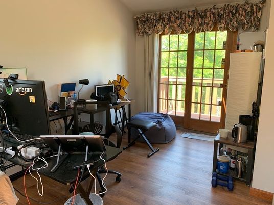 Home Office, Interior, Wood Texture Flooring