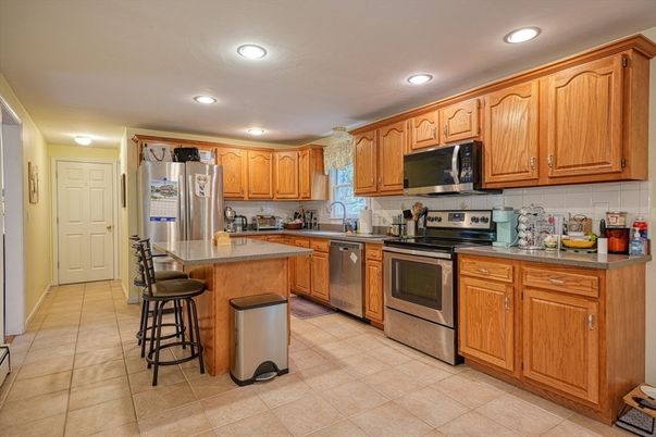 Interior, Kitchen, Recessed Lighting, Stainless Steel Appliances
