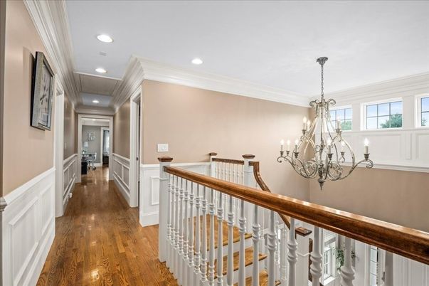 Chandelier, Interior, Recessed Lighting, Wood Texture Flooring