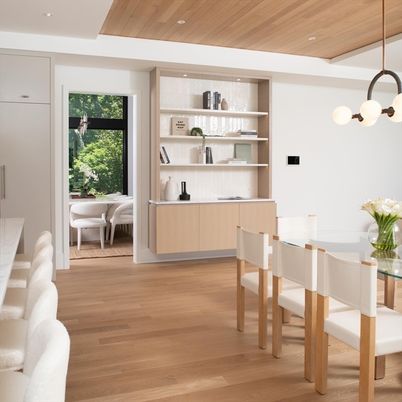Interior, Pendant Lights, Recessed Lighting, Wooden Ceilings, Wood Texture Flooring