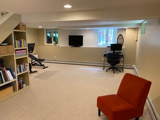 Home Office, Interior, Recessed Lighting