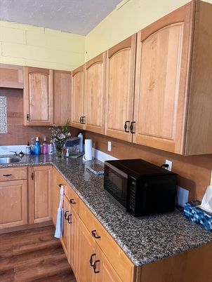 Interior, Kitchen, Wood Texture Flooring