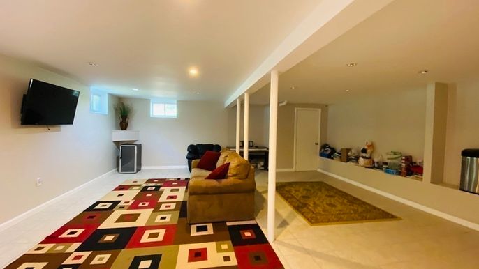 Interior, Living room, Recessed Lighting