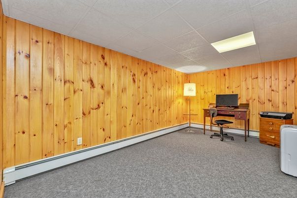 Home Office, Interior, Wooden Walls