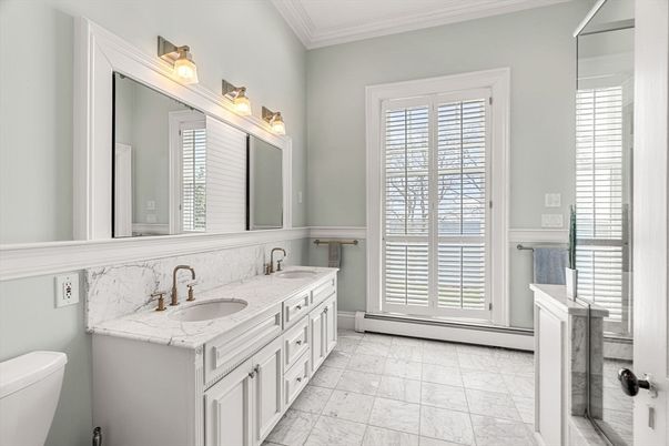 Bathroom, Dual Sink Vanities, Interior, Marble
