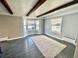 Empty room, Interior, Wooden Beams, Wood Texture Flooring