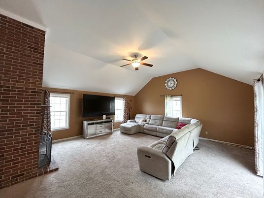 Interior, Living room, Stone Walls