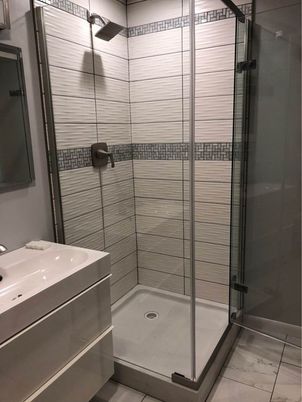 Bathroom, Glass Shower, Interior