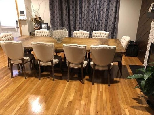 Dining room, Interior, Wood Texture Flooring