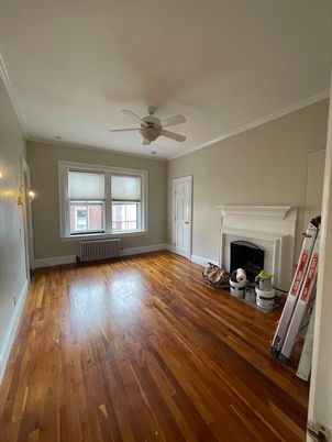 Empty room, Fireplace, Interior, Wood Texture Flooring