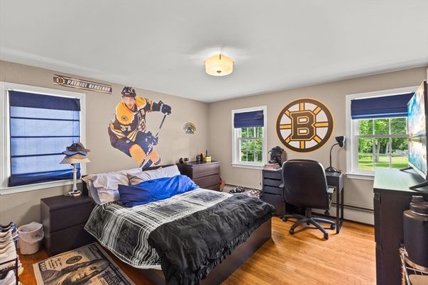 Bedroom, Home Office, Interior, Wood Texture Flooring