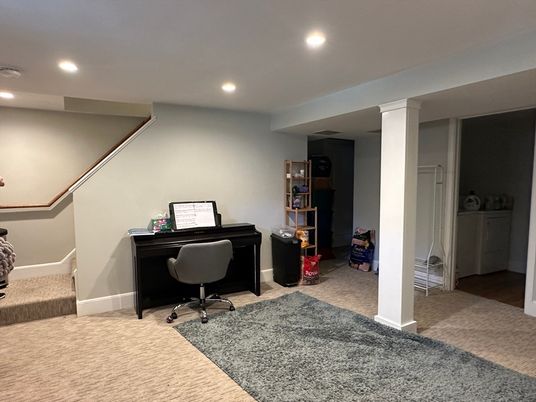 Home Office, Interior, Recessed Lighting